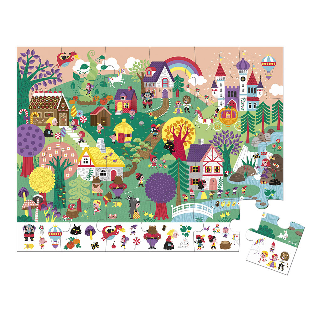 Janod Puzzel - Zoekpuzzel Sprookjes, 24st.