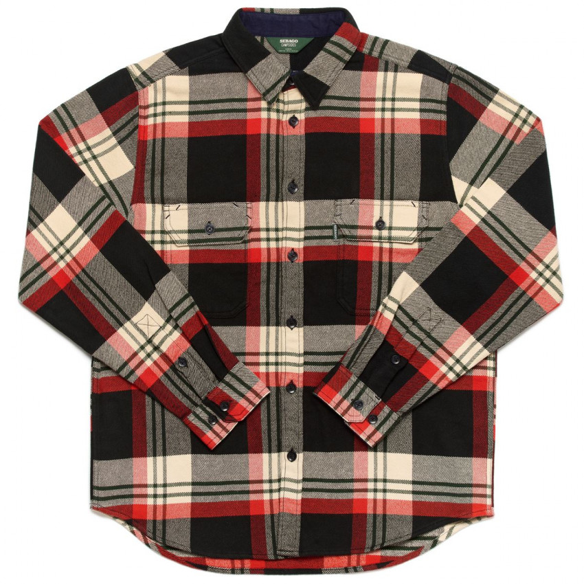 STRATTON Black Off White Red Green-SURCHEMISE SEBAGO HOMME