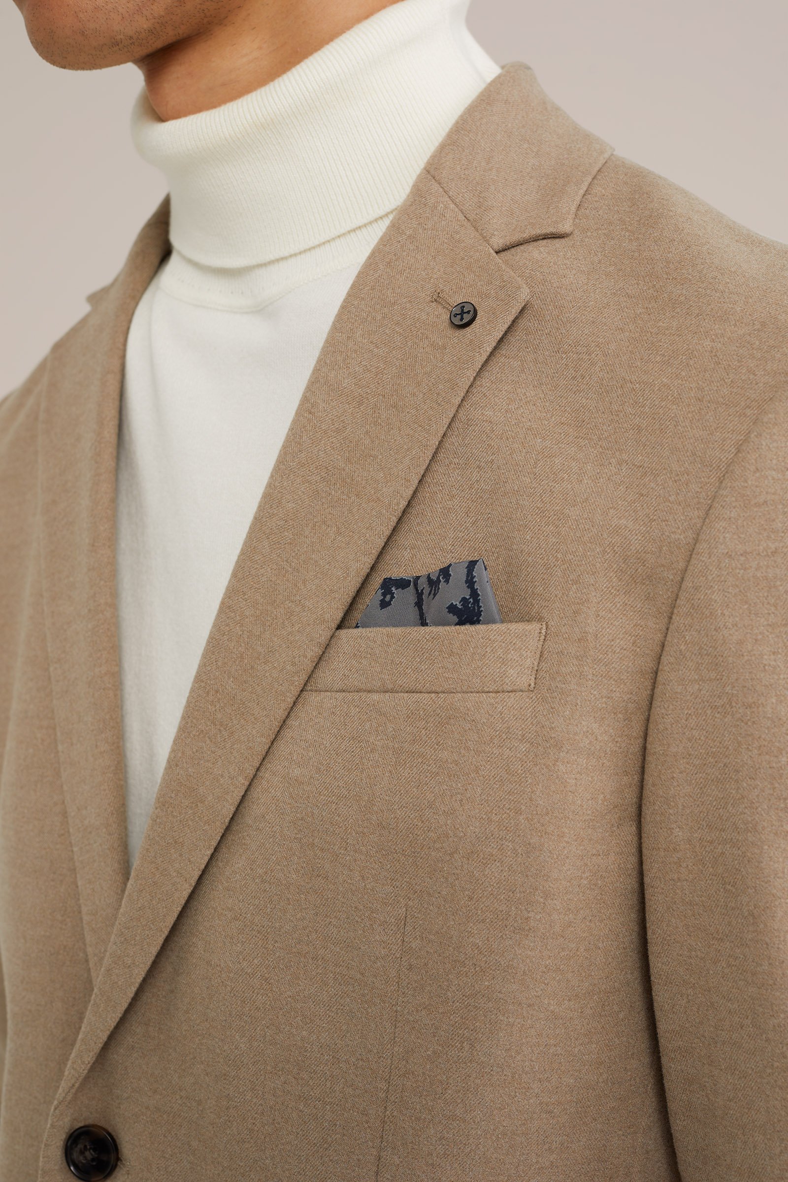 slim fit blazer WE Fashion Beige