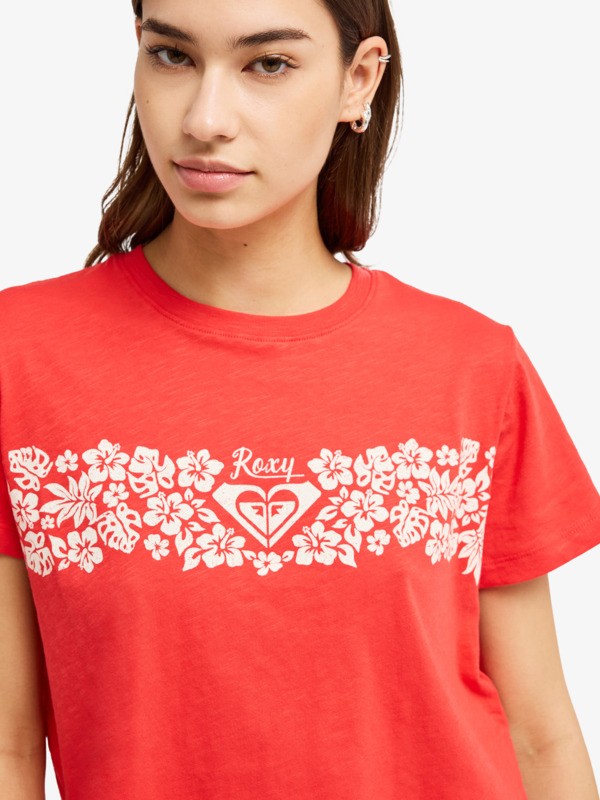 Endless Weekends T-Shirt à manches courtes Rouge Femme