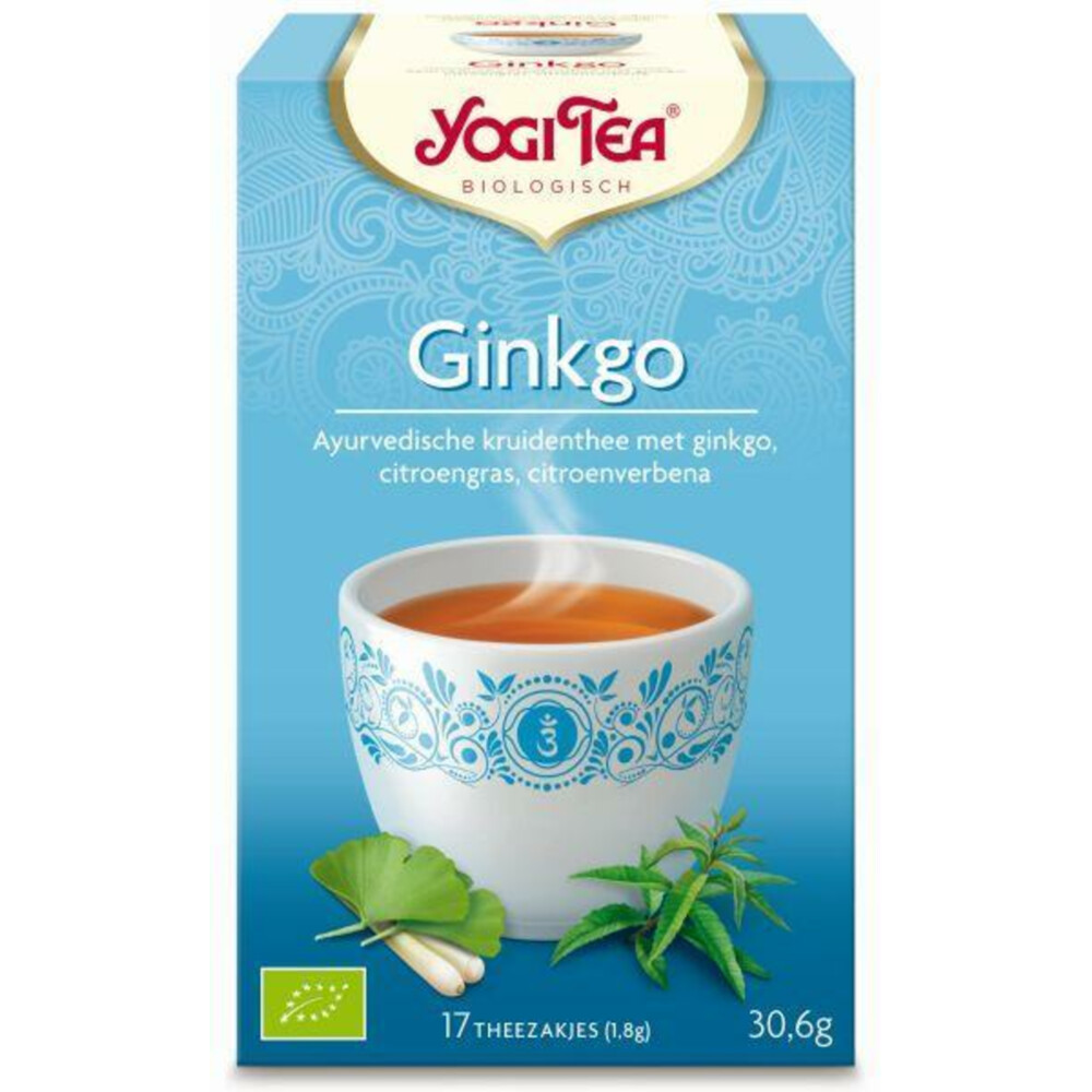 3x Yogi tea Ginkgo Biologisch17 stuks