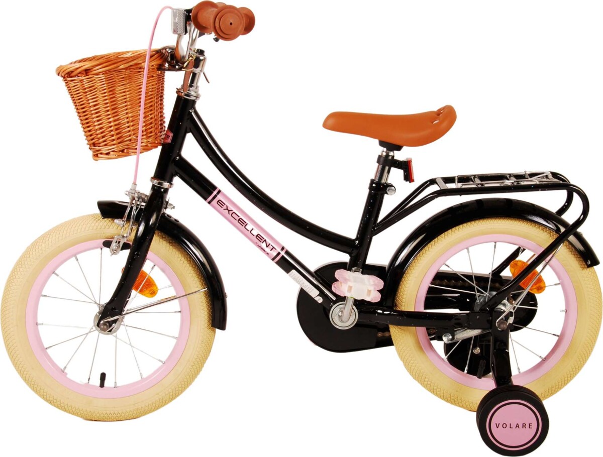 Volare - Børnecykel Med Støttehjul - 14'' - Excellent - Sort