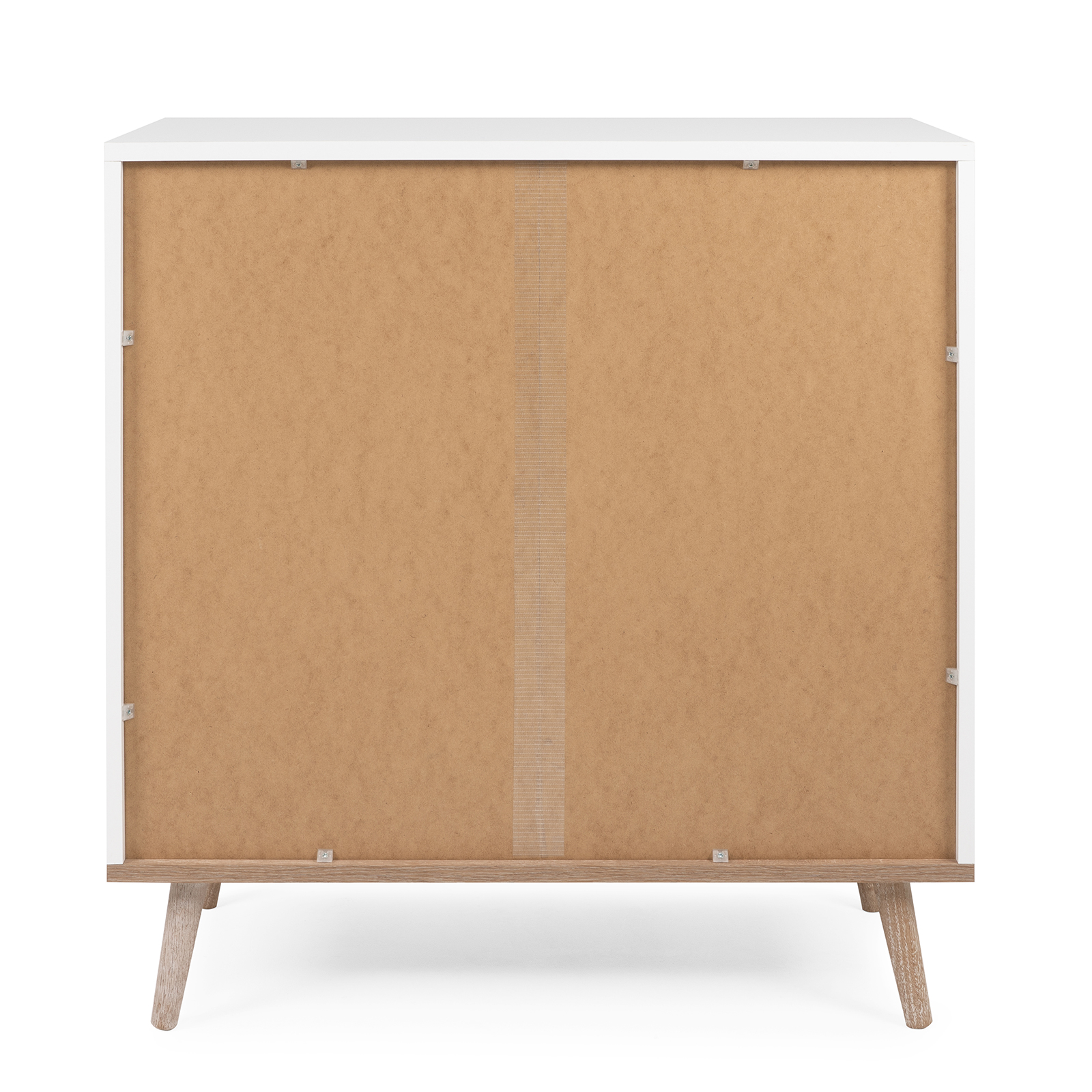 Kommode GÖTEBORG - weiß-Sonoma Eiche - 80 cm breit