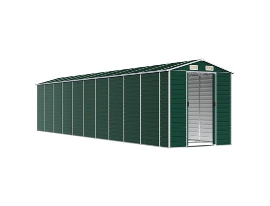 VIDAXL - Abri de jardin vert 191x895x198 cm acier galvanisé
