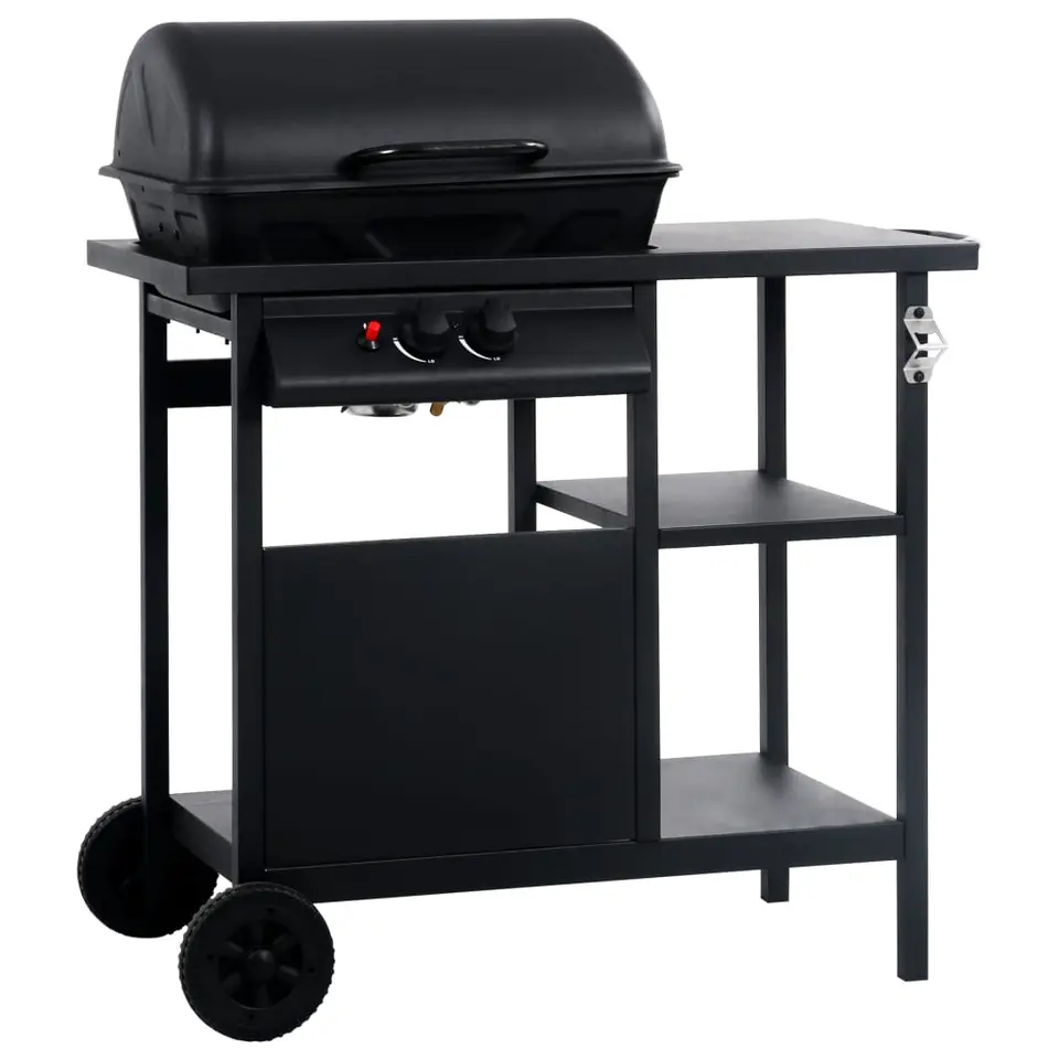 vidaXL - Barbecue - Zwart - Staal