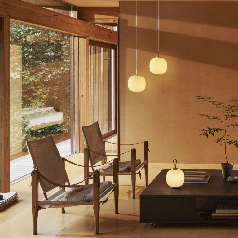 Louis Poulsen VL 45 Radiohus hanglamp Ø175 Brass/Glossy Opal White