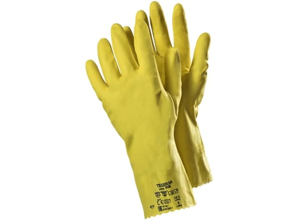 Ejendals TEGERA 8150, Éngangshansker, Gult, Voksen, Voksen, Unisex, Latex