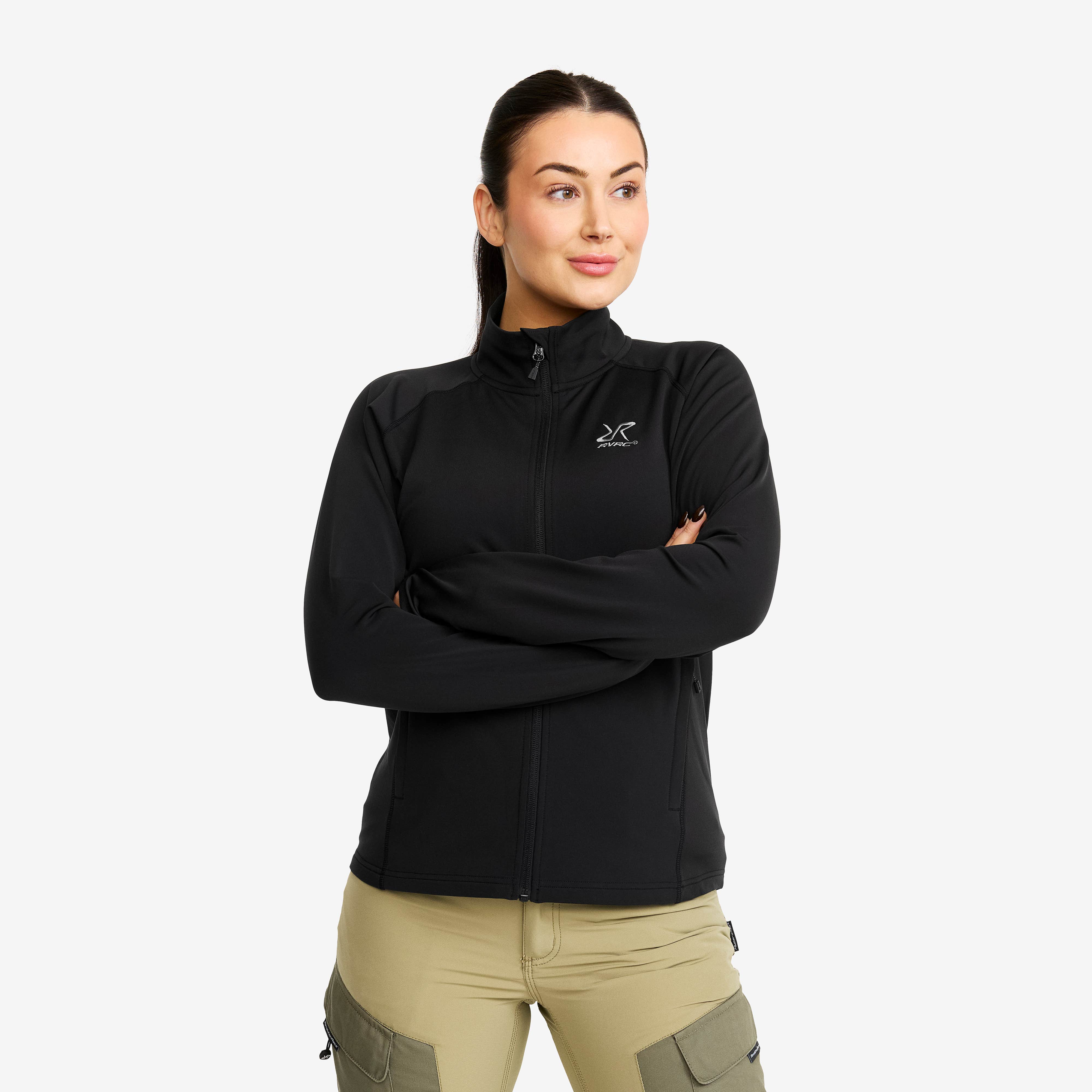 Evolution Light Stretch Fleece Dame Black