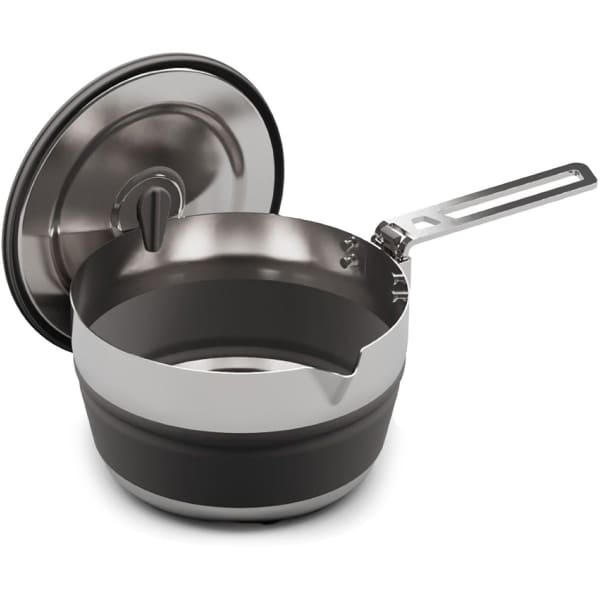 Popote randonnée SEA TO SUMMIT DETOUR STAINLESS STEEL COLLAPSIBLE POURING POT 1.8L GREY