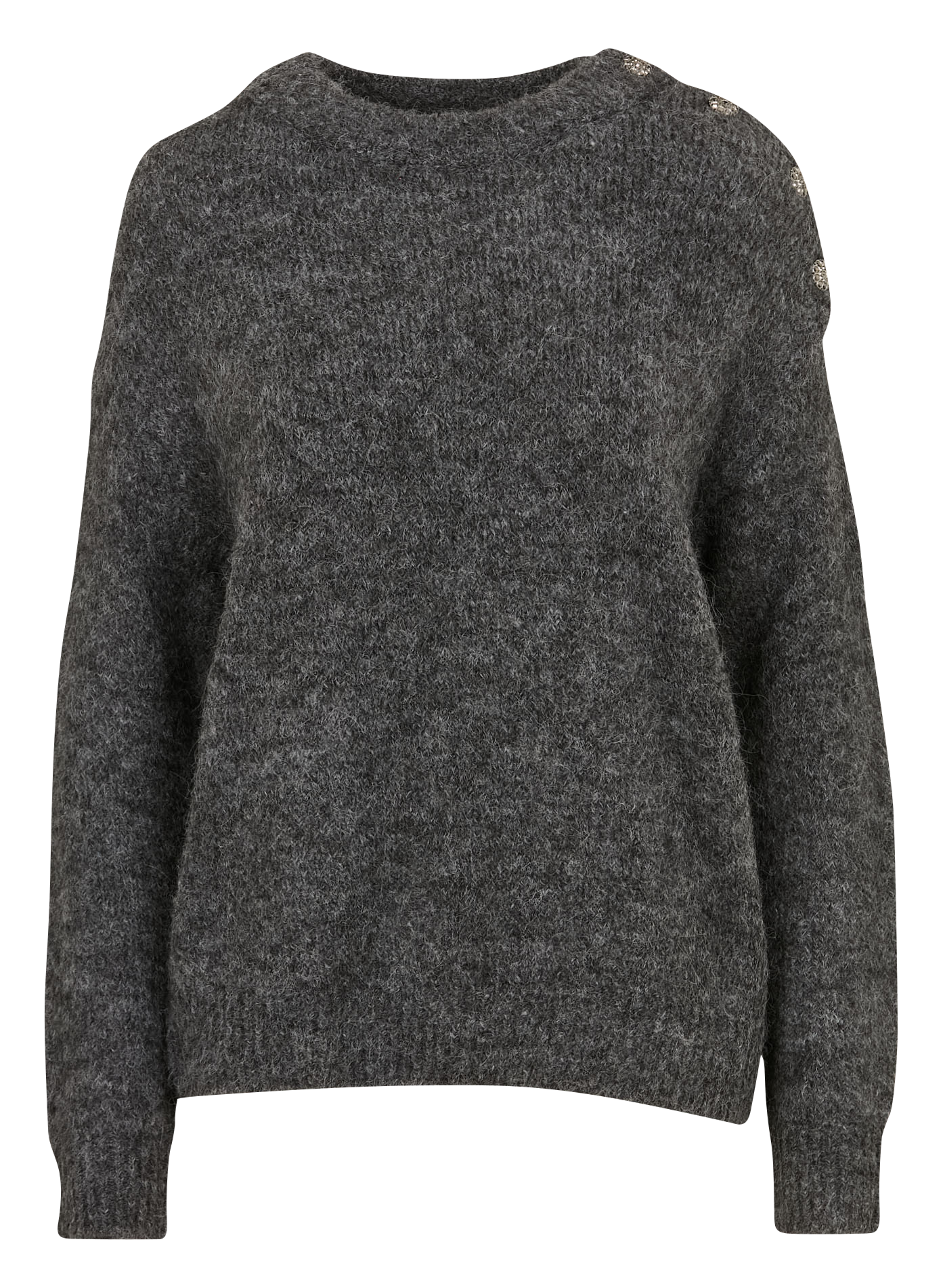 MGRACE2 - Pull oversize en maille | Gris