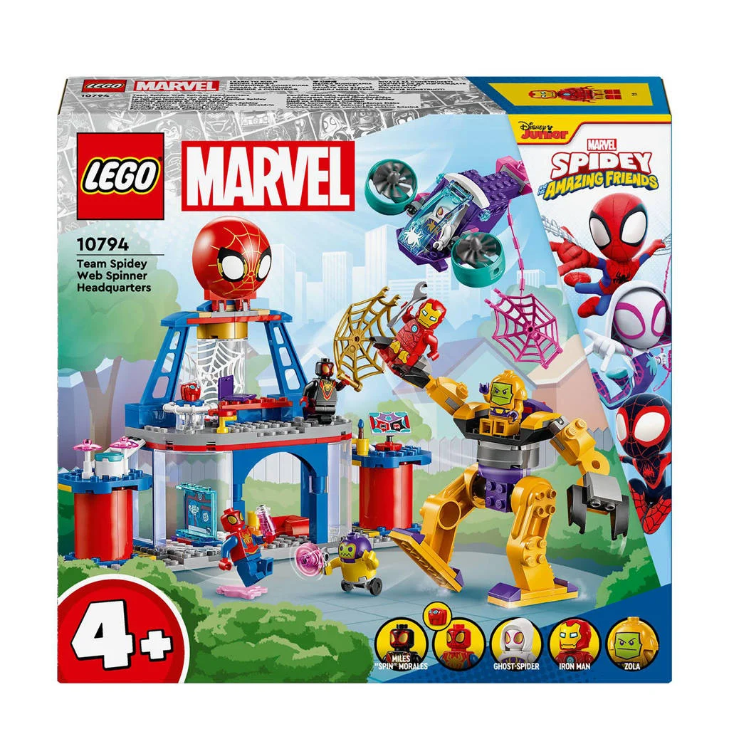 Wat een leuke lego set!Marvel Spidey and his Amazing Friends Team Spidey webspinner hoofdkwartier Speelgoed 10794