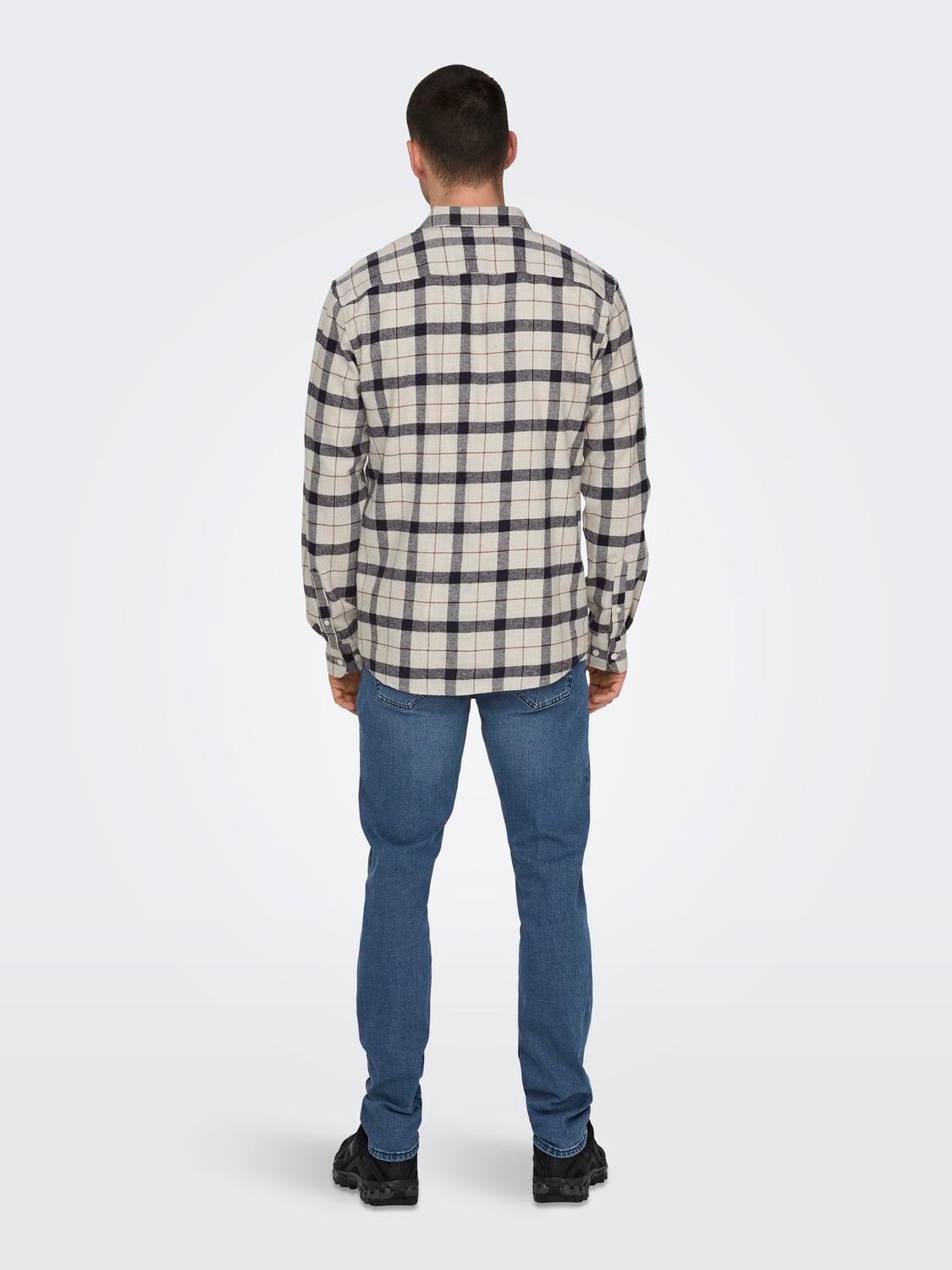 ONSLARS Hemd Light Grey Melange