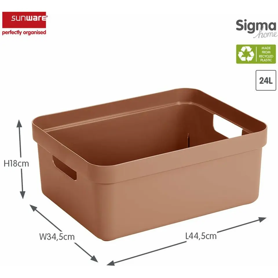 Sigma home opbergbox 24L terra