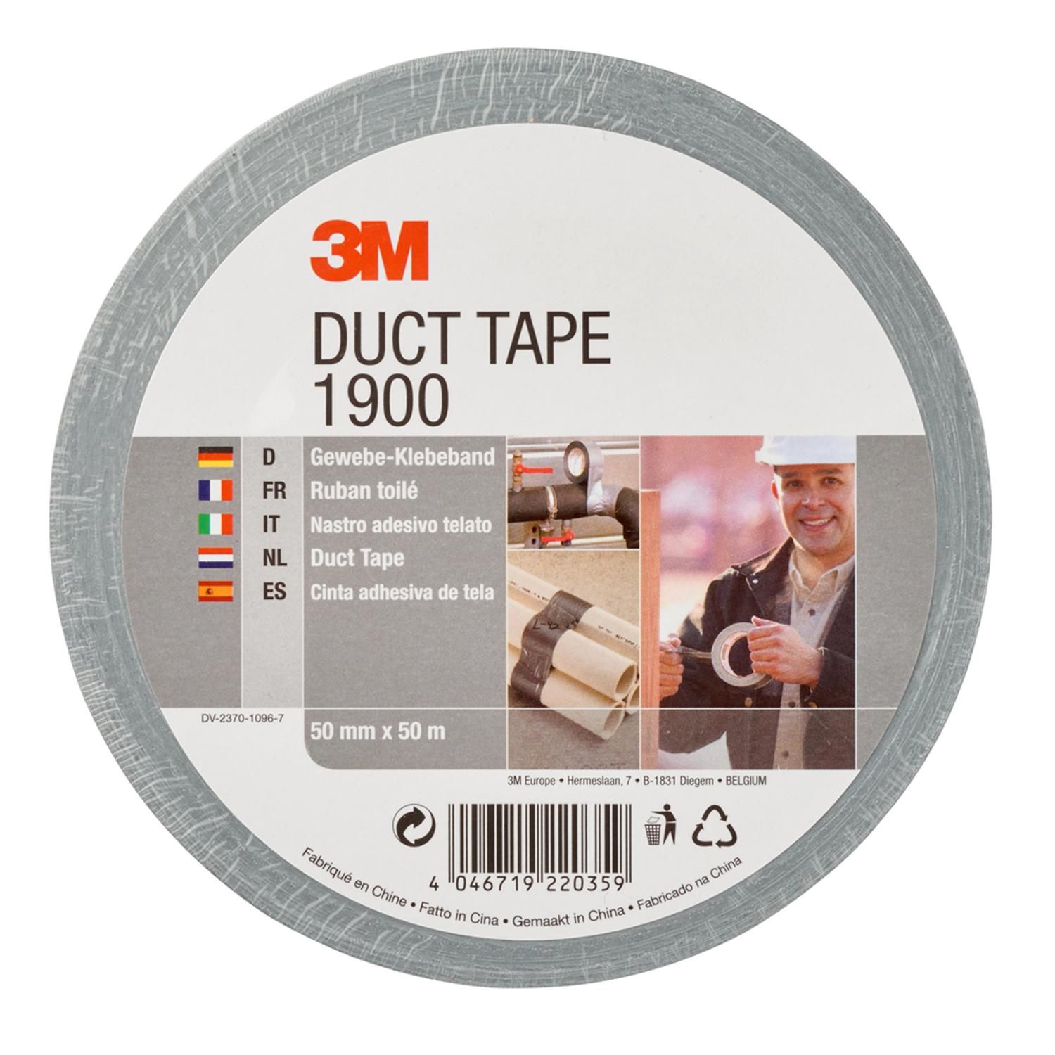 3M Duct tape 1900 zilver 50mm x 50m - 190050S