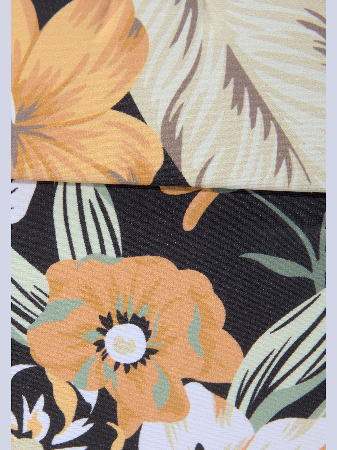 Bas de maillot de bain taille haute imprimé tropical tendance