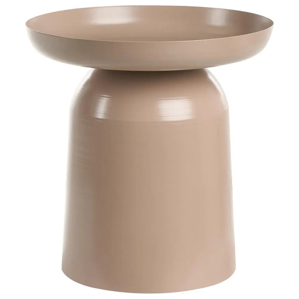 TAGGART - Bijzettafel - Taupe - IJzer