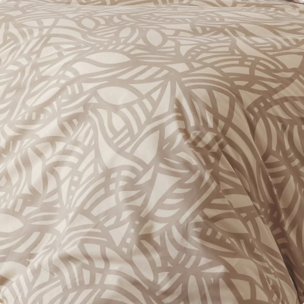 Housse de couette coton lavé (260 x 240 cm) Séréna Beige