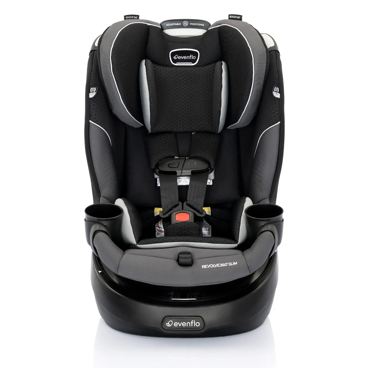 Evenflo Siège d’Auto 2-en-1 Rotatif Slim Resolve360 - Noir Canton