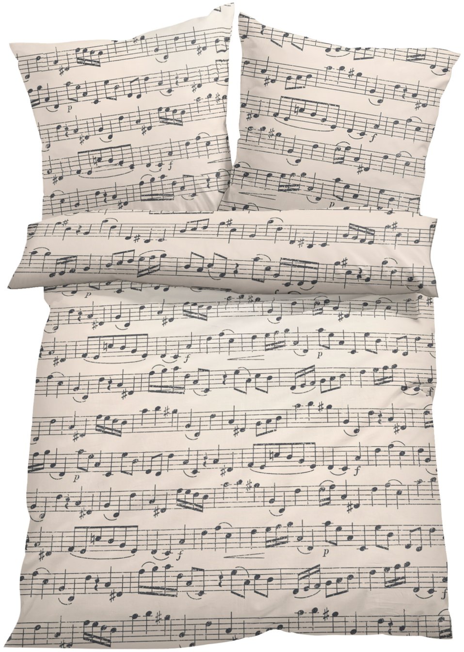 Parure de lit avec notes de musique