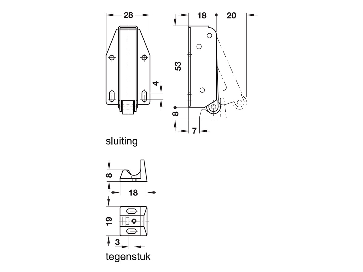 Obelink automatische snapsluiting