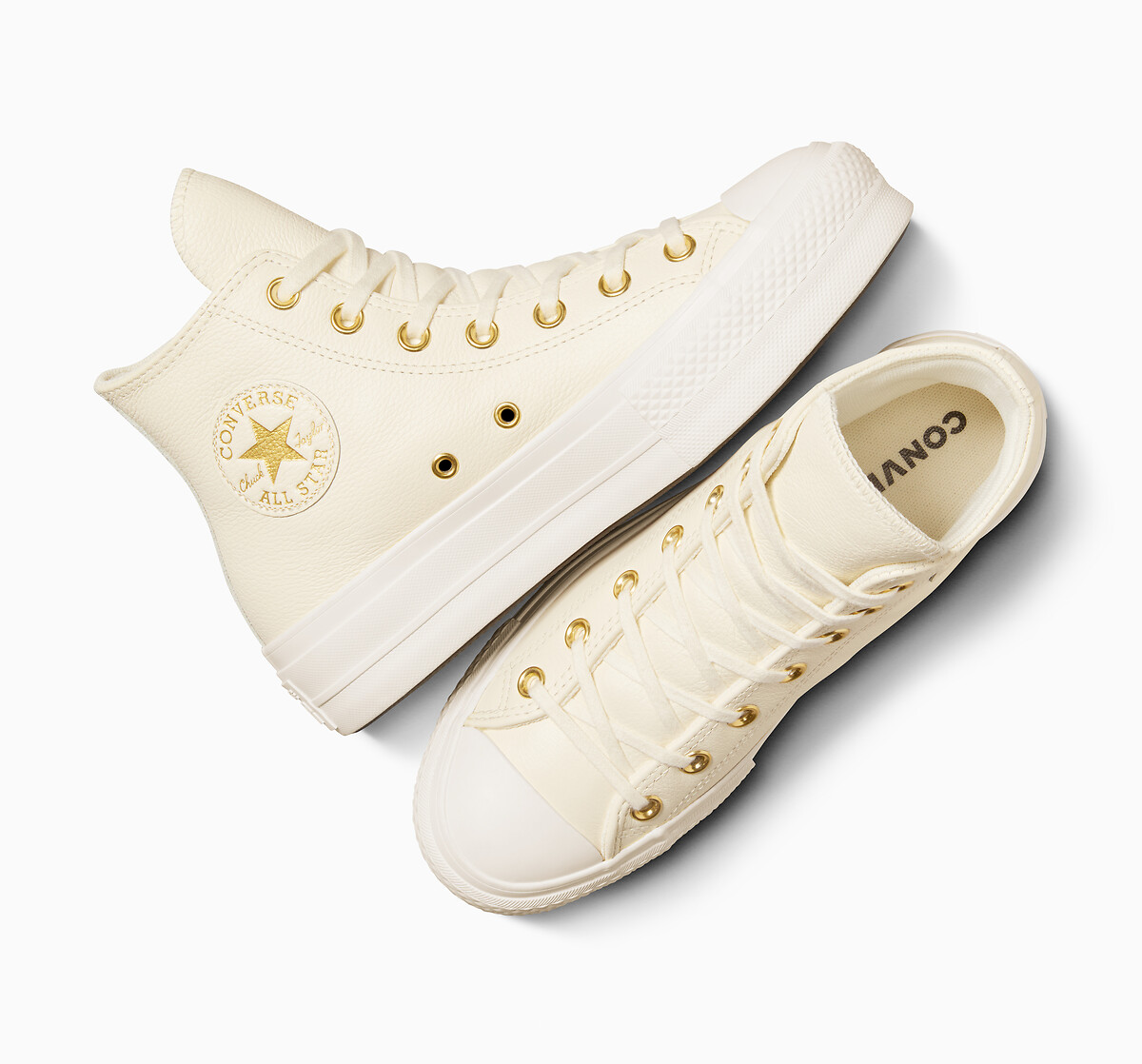 CONVERSE<br>Tênis All Star Lift Hi Mono Couro