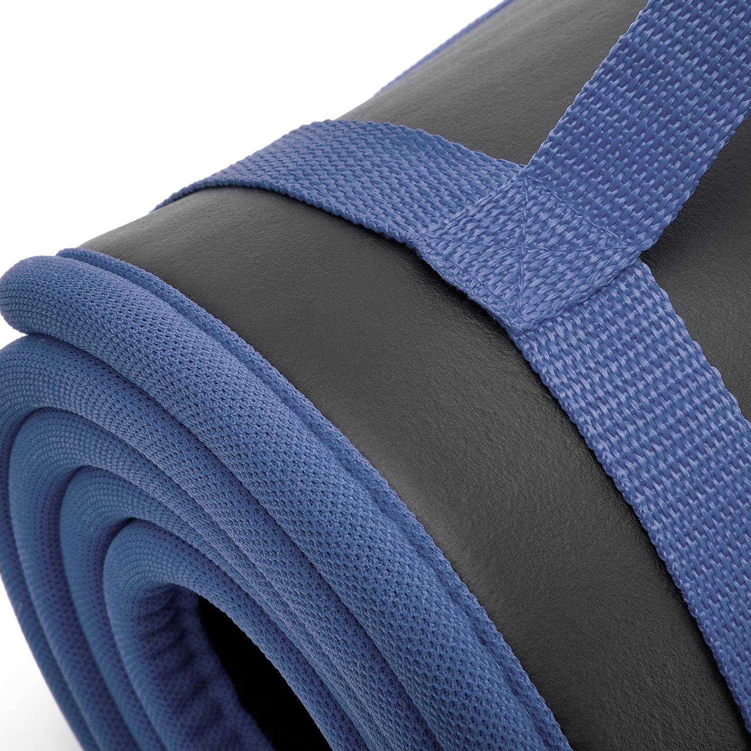 adidas core training mat blauw 10 mm fitnessmat met draagband 10 mm blauw