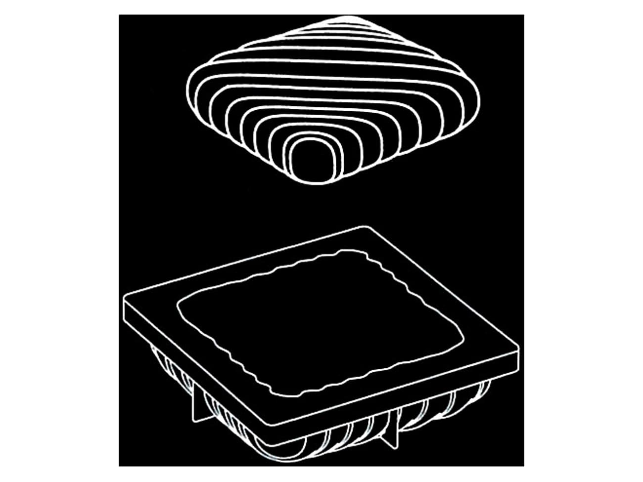 Moule silicone Pop - 16,2 x 16,2 cm - Pavoni