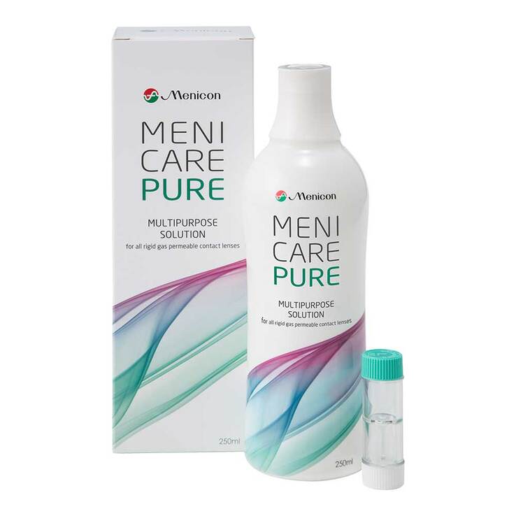 Meni Care Pure Lösung für harte Kontaktlinsen, 250 ml