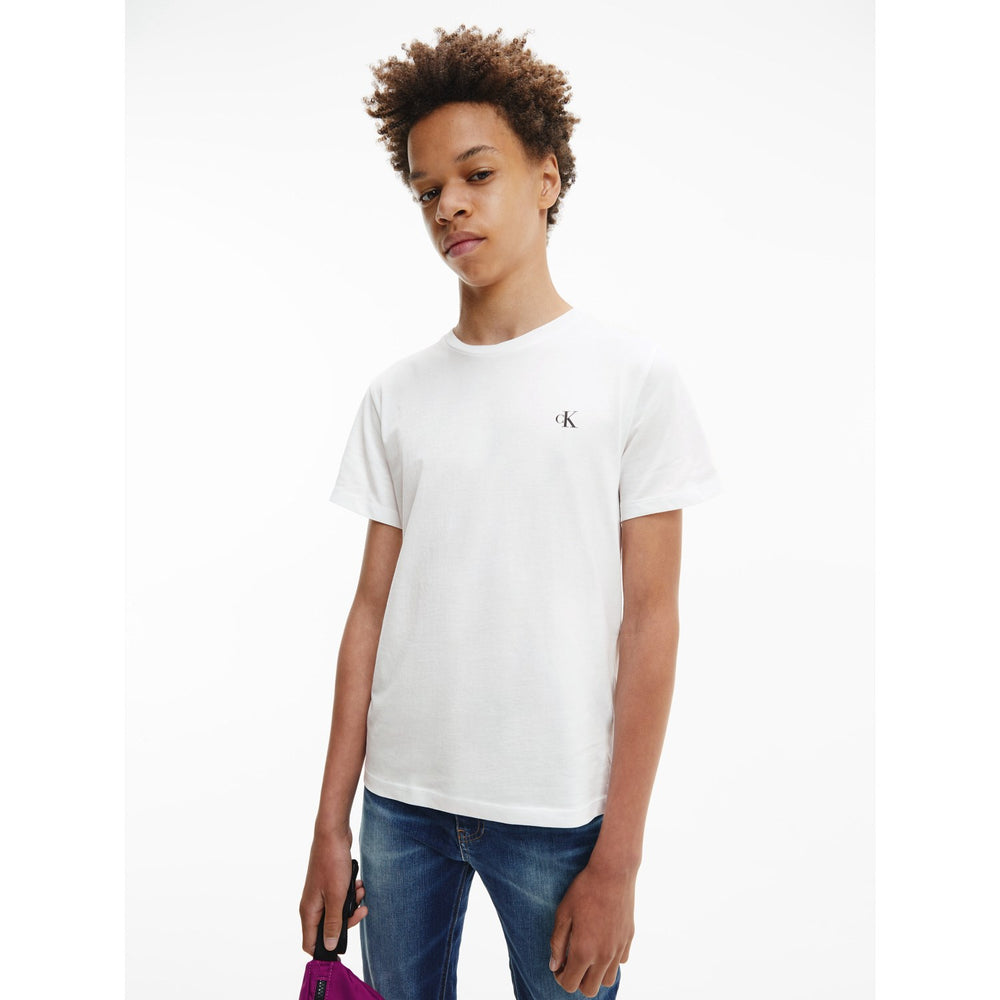 Køb Calvin Klein White / Black 2-Pack Monogram T-Shirt