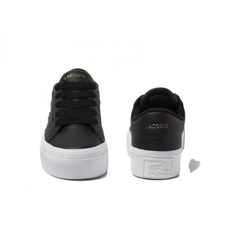 Tênis Lacoste Ziane de couro, preto