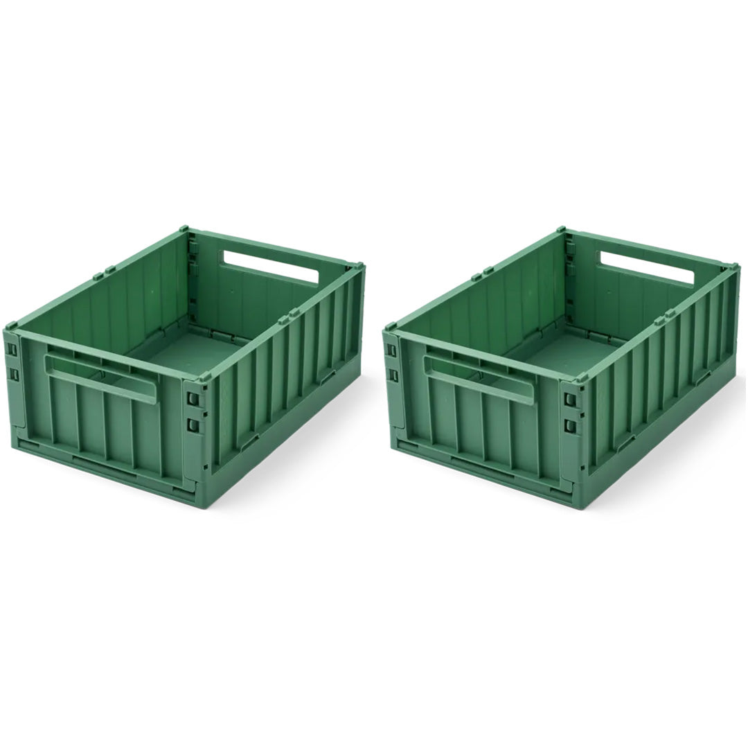 liewood opbergkrat weston - dusty ivy - 10 liter - 2st