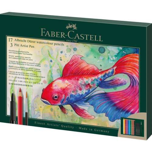 FABER-CASTELL Albrecht Dürer & Pitt Artist Pen Geschenkset, 21-teilig