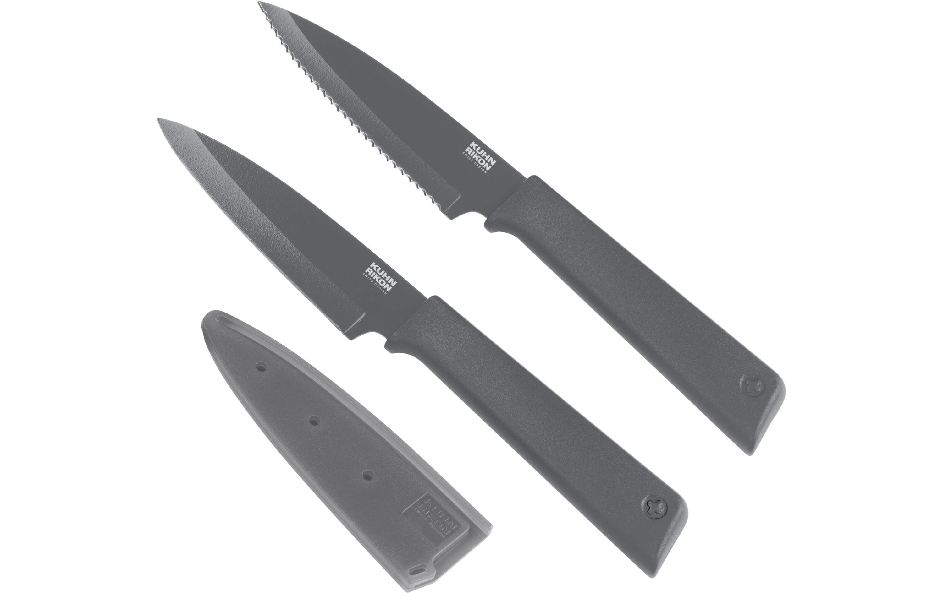 Rüstmesser Set Colori 2 Stück, GrauHandliche Allzweckmesser