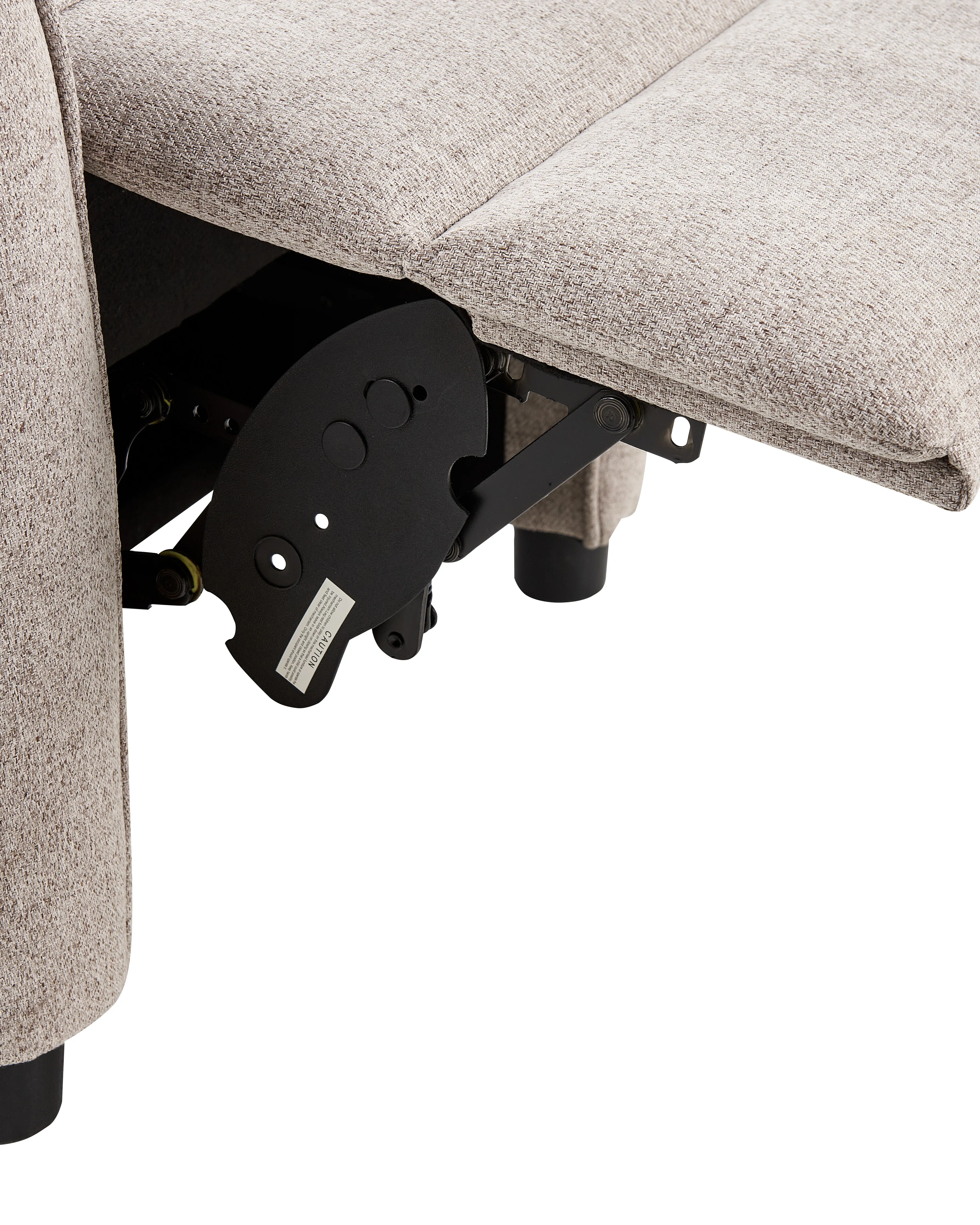 Relaxfauteuil SANDE inclusief voetensteun Stof Taupe