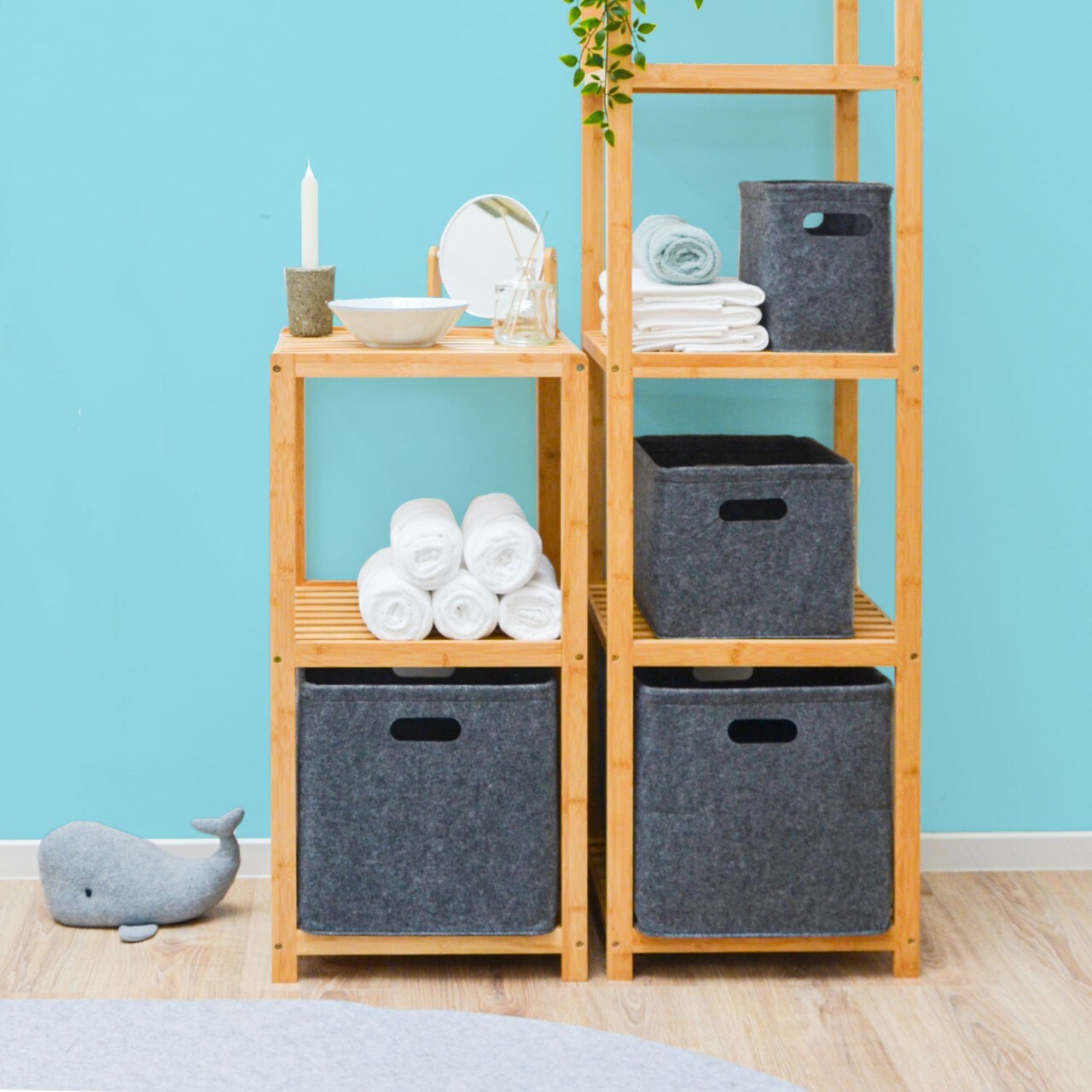 Filz Aufbewahrungsbox 33x33x33 - Kompatibel mit IKEA Kallax - Regal Einsatz Box