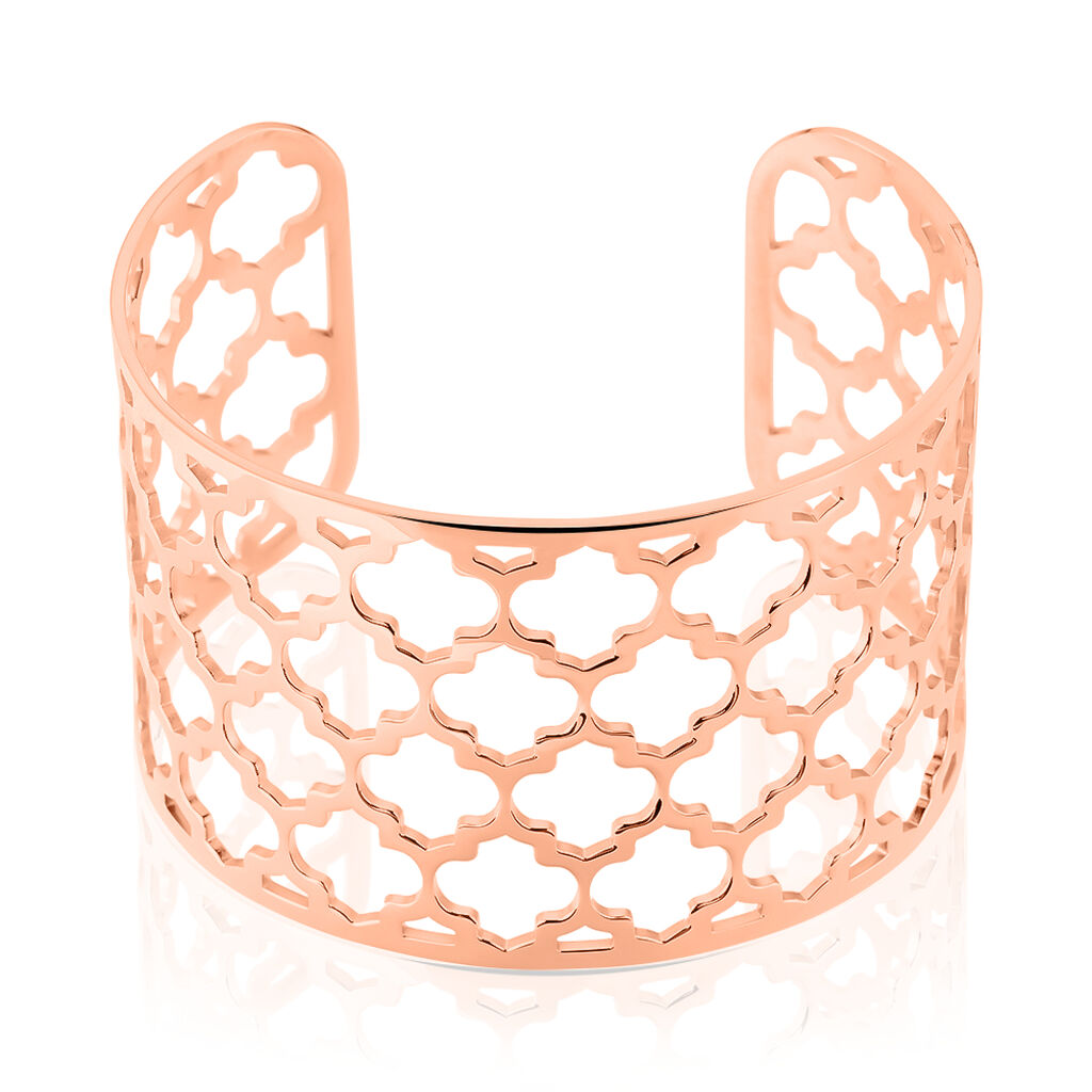 Bracelet Manchette Nevenka Acier Rose