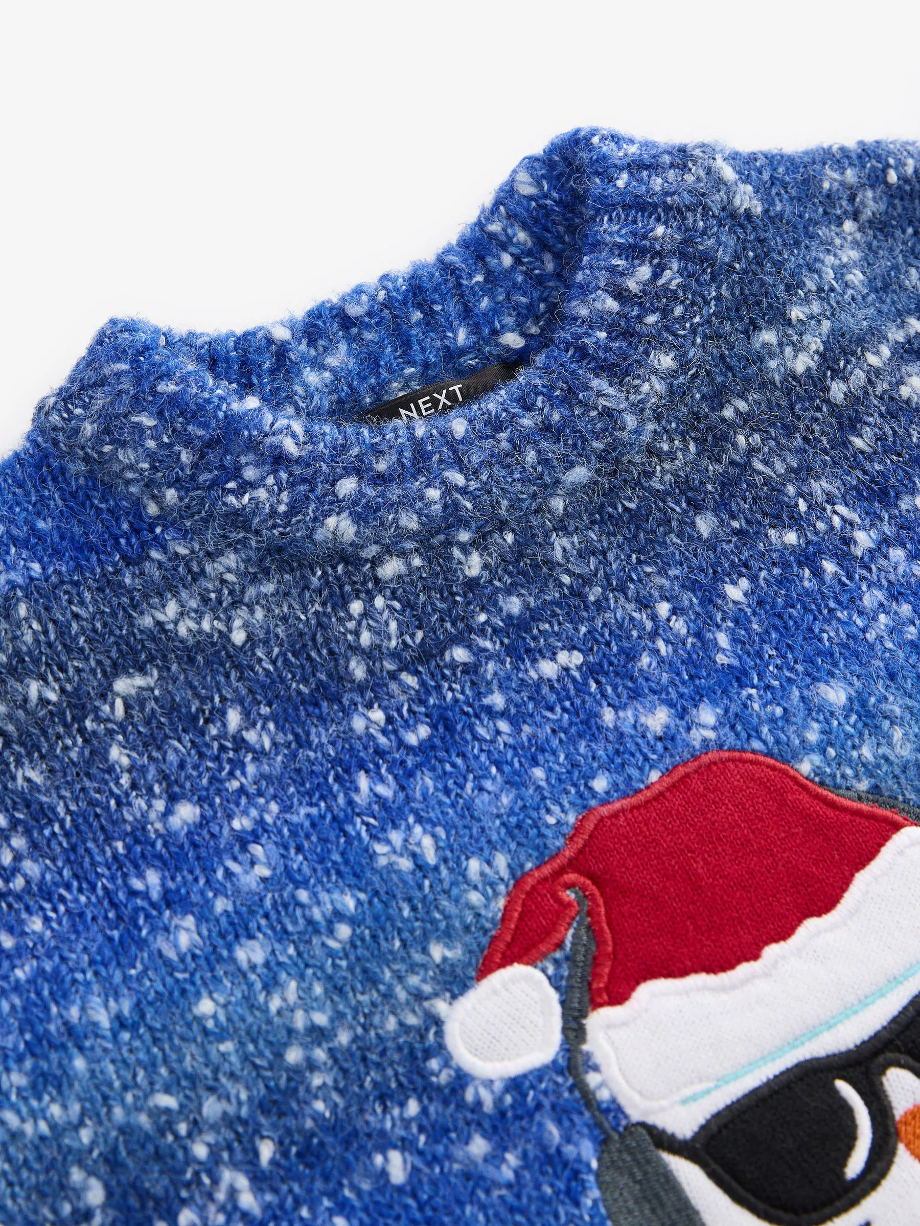 Blauwe gaming-sneeuwpop - 100% katoenen Kerstmis Trui (3-16jr)