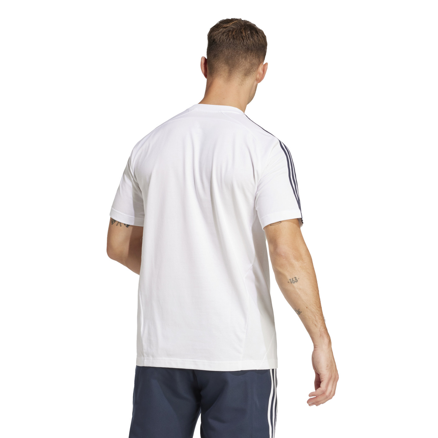 Adidas Real Madrid Urban Purist T-Shirt 2024-2025 Wit Donkerblauw Lichtgroen