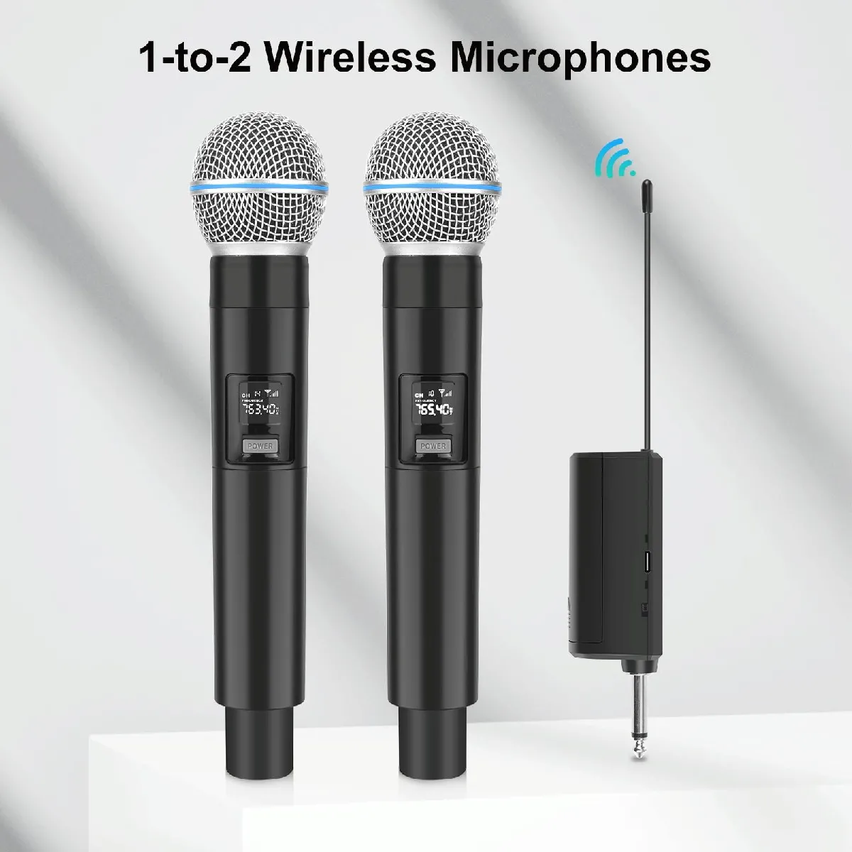 Yonis Microphone Sans Fil LED