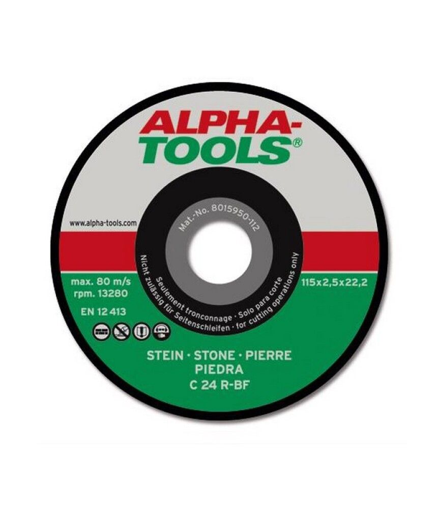 KAPPESKIVE ALPHA TOOLS POWER PACK 115XX22,23X2.5MM T42