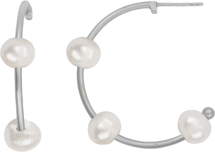 ByBiehl Emily Select Hoop - R Rhodinated silve