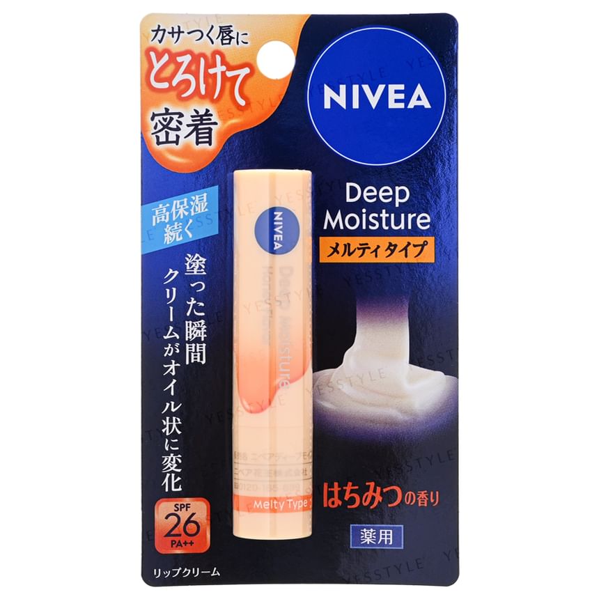 Nivea Japan - Diep hydraterende, smeltende lippenbalsem SPF 26 PA++