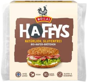 Moin Bio Backwaren Haffys Haferbrötchen Pur, 320 g