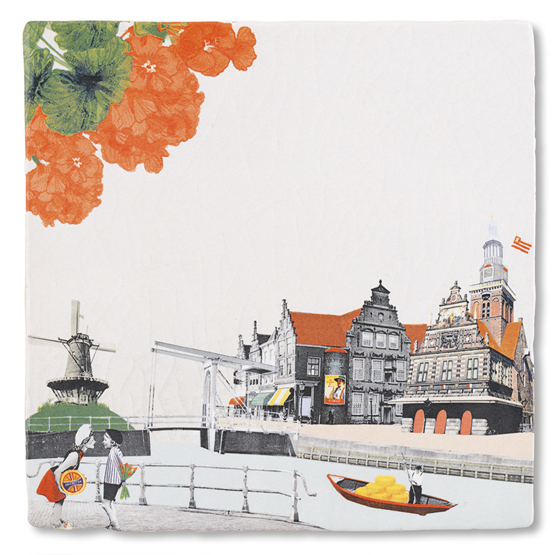 Wandtegel Kus uit Alkmaar
