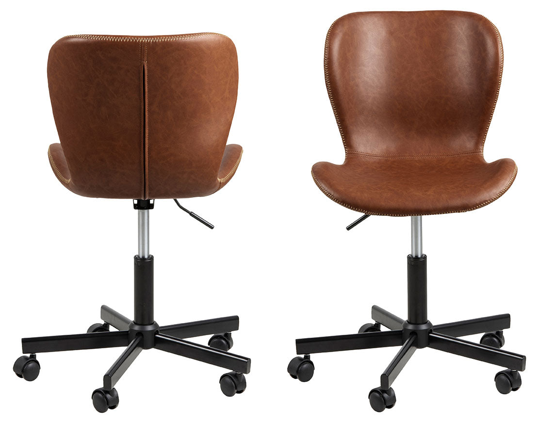 Pescara Bureaustoel - Bruin Letherlook