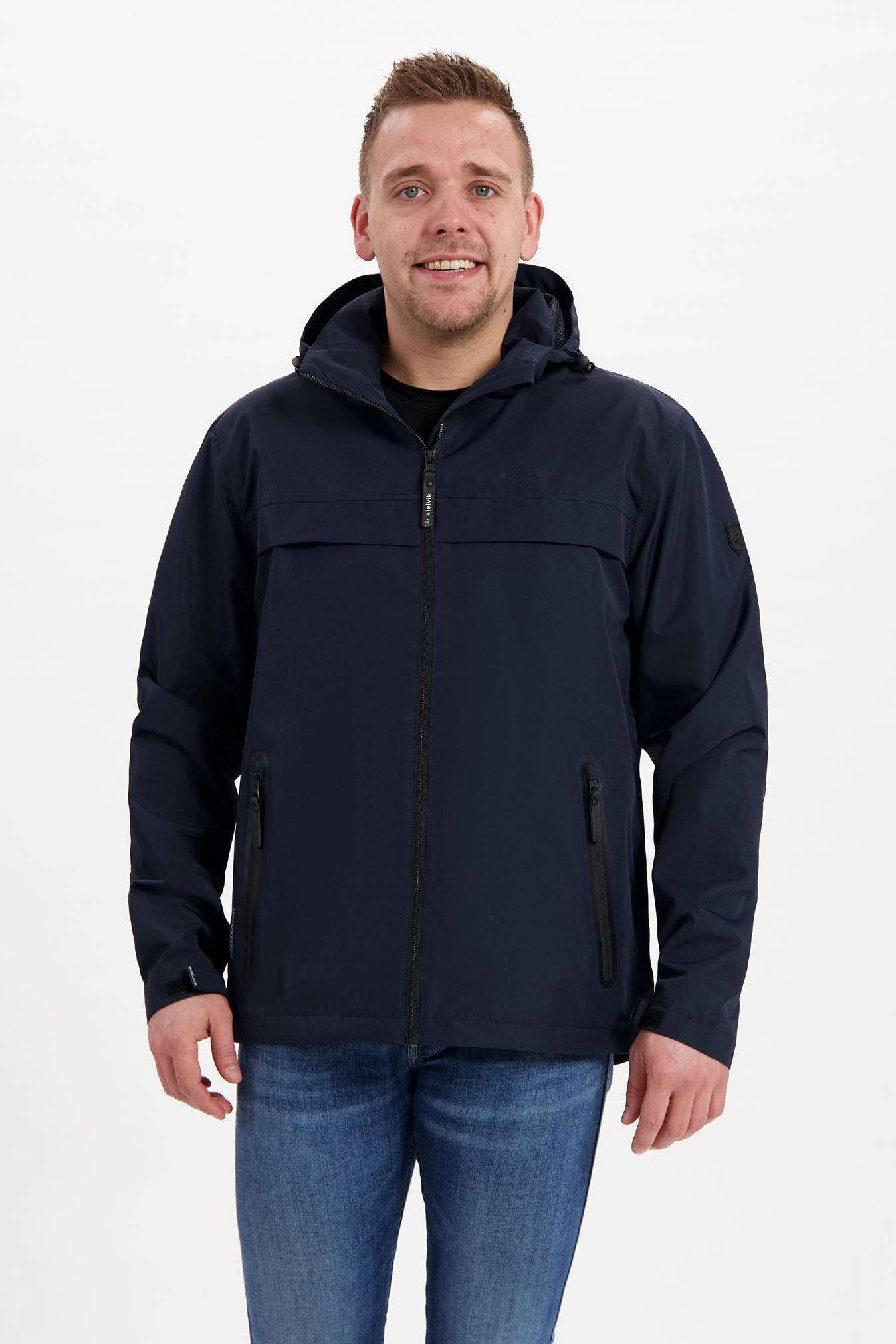 Kjelvik outdoor jack Dylan donkerblauw