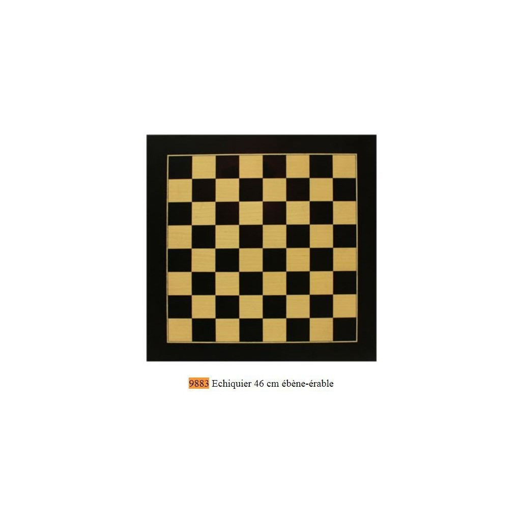 Echiquier 45 cm érable - ébène