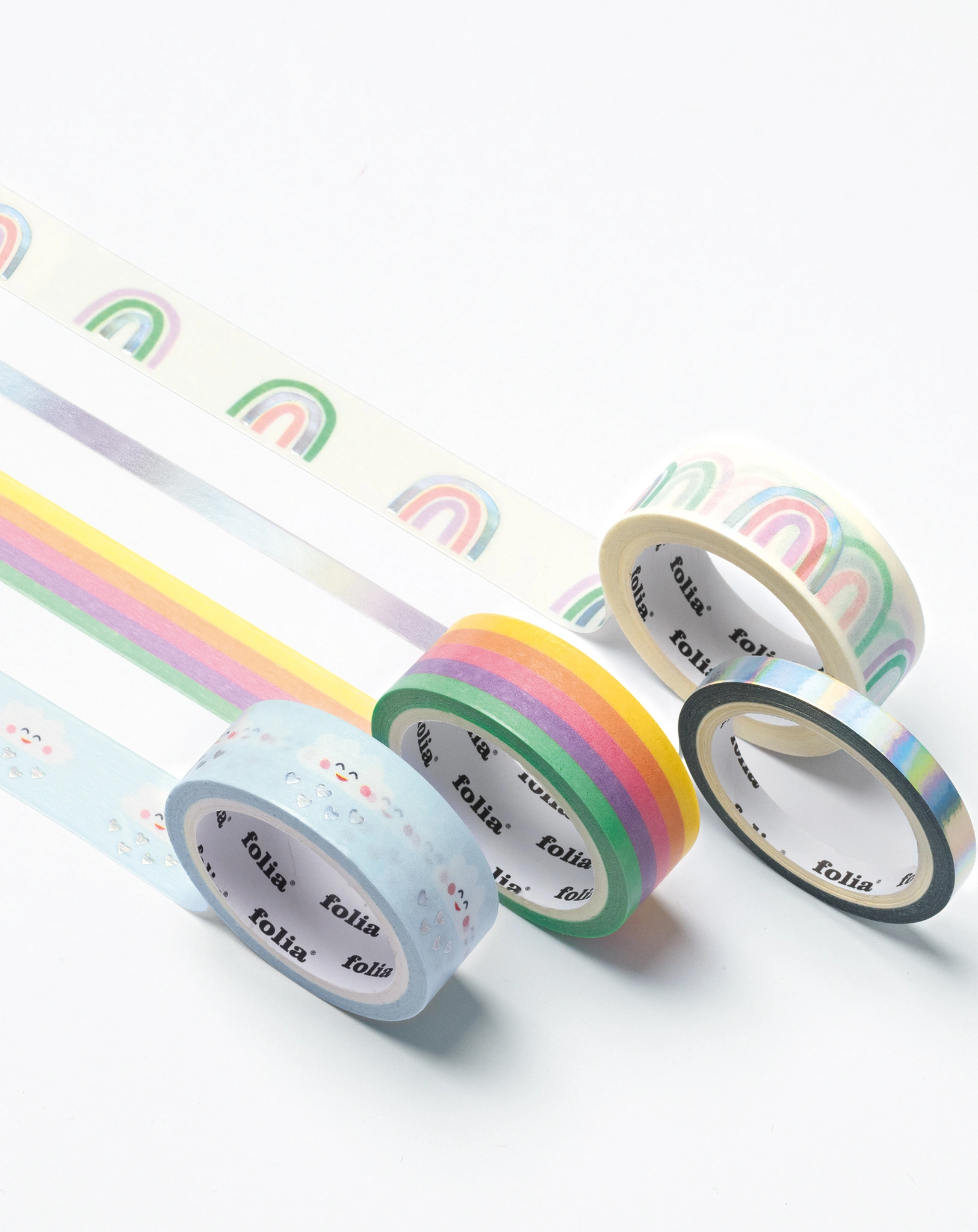 Washi-Tape RAINBOW & CLOUDS 4er-Set