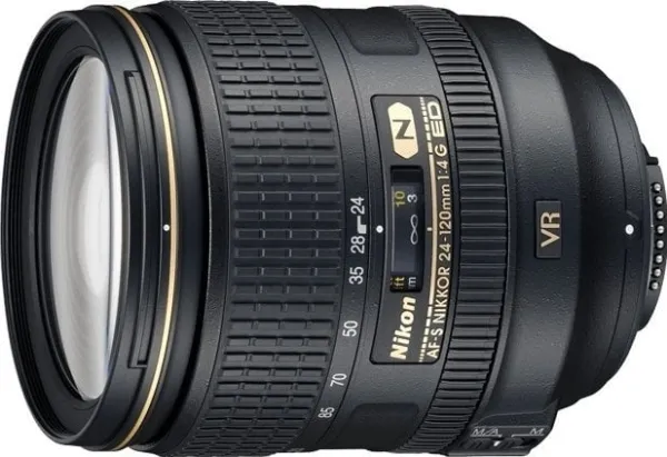 Nikon AF-S NIKKOR 24-120mm f/4G ED VR, Standard zoomlinse, 17/13, 24 - 120 mm, Billedstabilisator, Nikon F, Autofokus