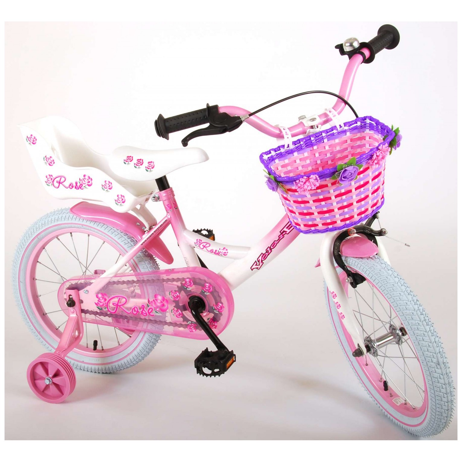 Volare Rose Fiets - 16 inch - Roze Wit